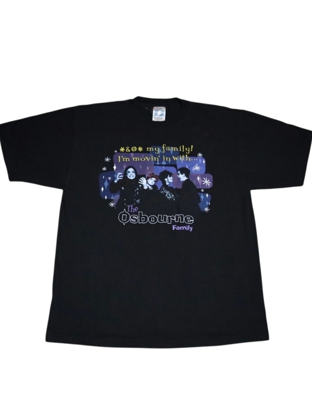 Vintage The Osbourne Family Graphic Shirt Black Size Large Y2K Ozzy Osbourne